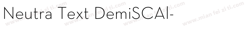Neutra Text DemiSCAl字体转换